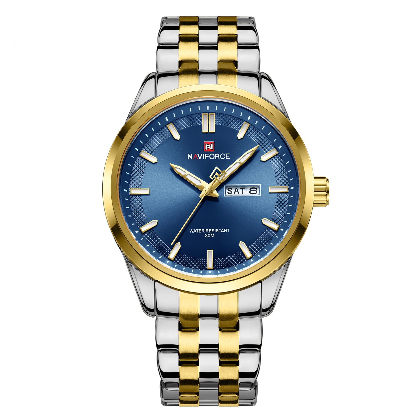 NAVIFORCE NF 9203 GBE Business Wrist Watch with Auto Day-Date Calendar Display for Men