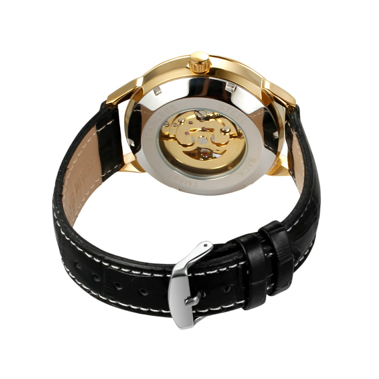 Forsining T - Winner WRG 8185 Blue Skeleton Automatic Mechanical Wrist Watch for Men