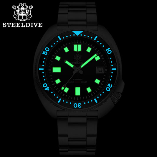 Steel Dive SD1970 Automatic Diver Watch | NH35 Movement | 200M Water Resistant | Sapphire Crystal | Seiko 6105 Captain Willard Homage