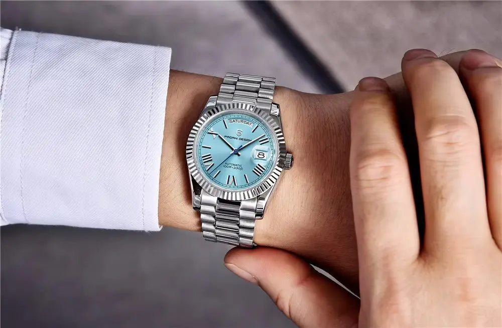 Pagani Design PD-1783 Premium Indian automatic watch with Tiffuny blue dial