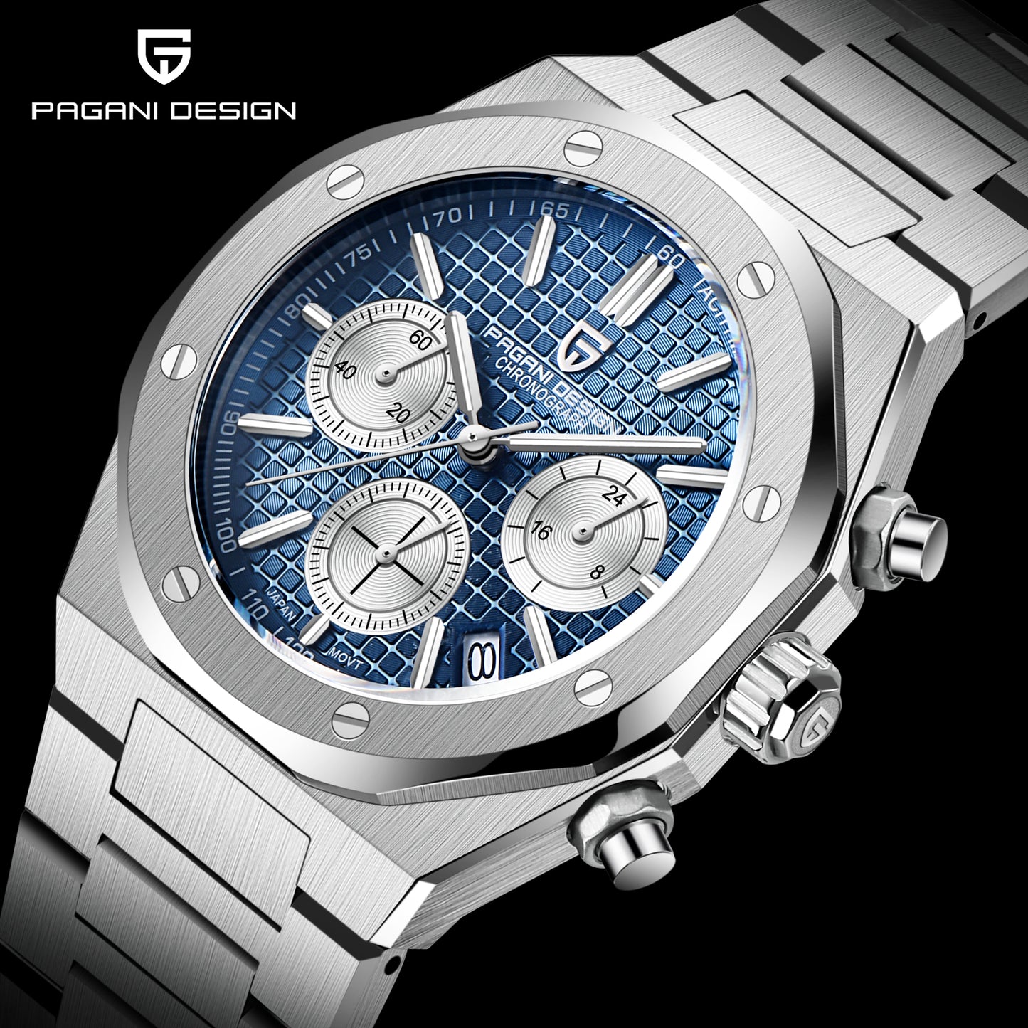 Pagani Design PD-1707 Chronograph Watch 200M Water Resistance, AP Homage
