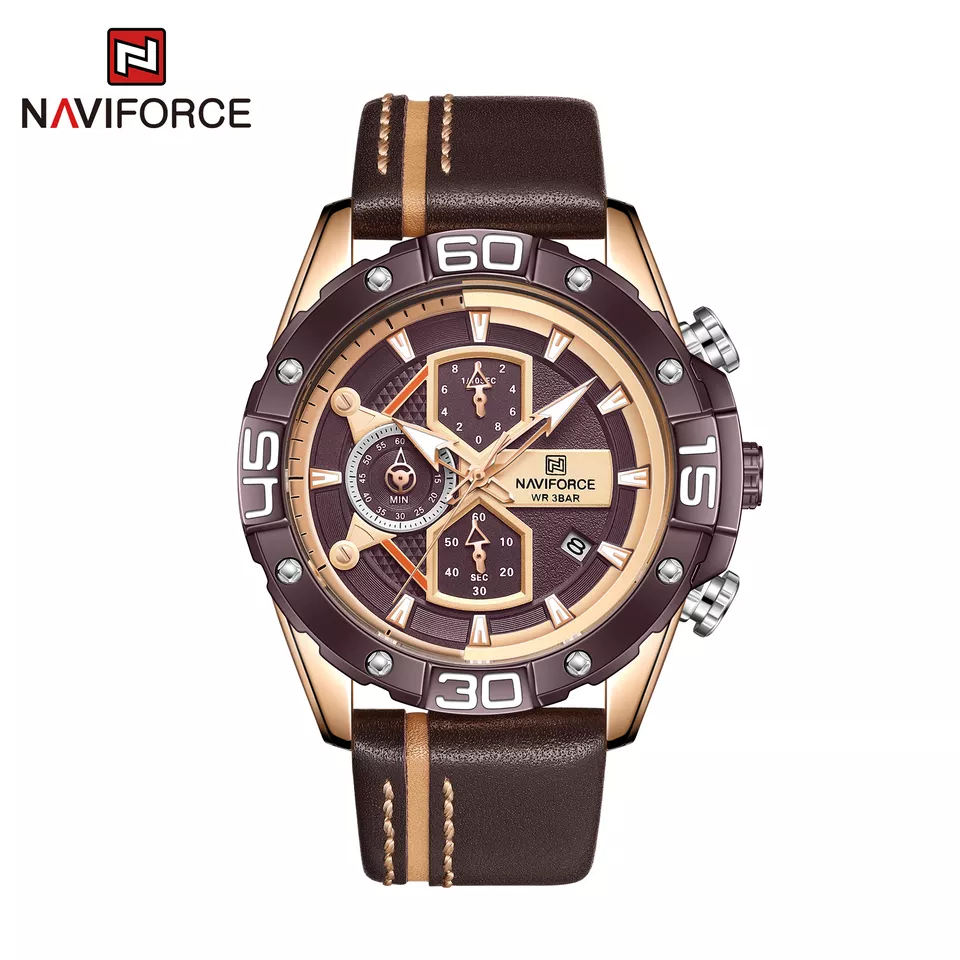 NAVIFORCE NF 8018 Luxury Men's Sport Watch – Military Style Chronograph Wristwatch