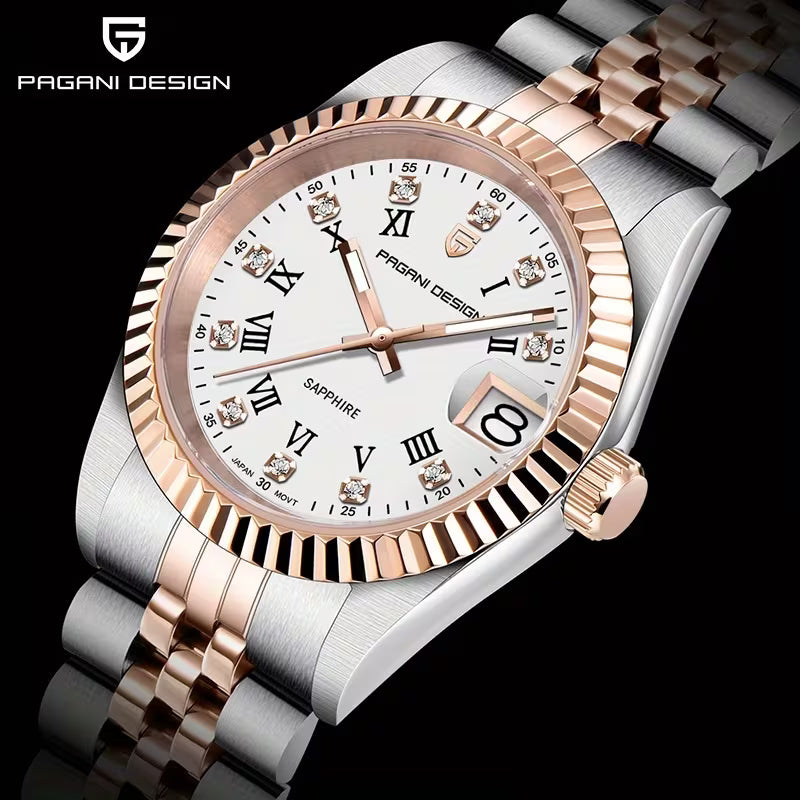 Pagani Design PD-1794L Ladies Quartz Watch – Blue Dial | Sapphire Glass | Two-Tone Bracelet