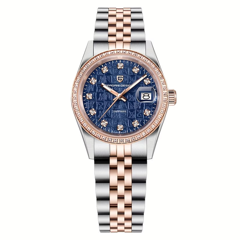 Pagani Design PD-1794L Ladies Quartz Watch – Blue Dial | Sapphire Glass | Two-Tone Bracelet