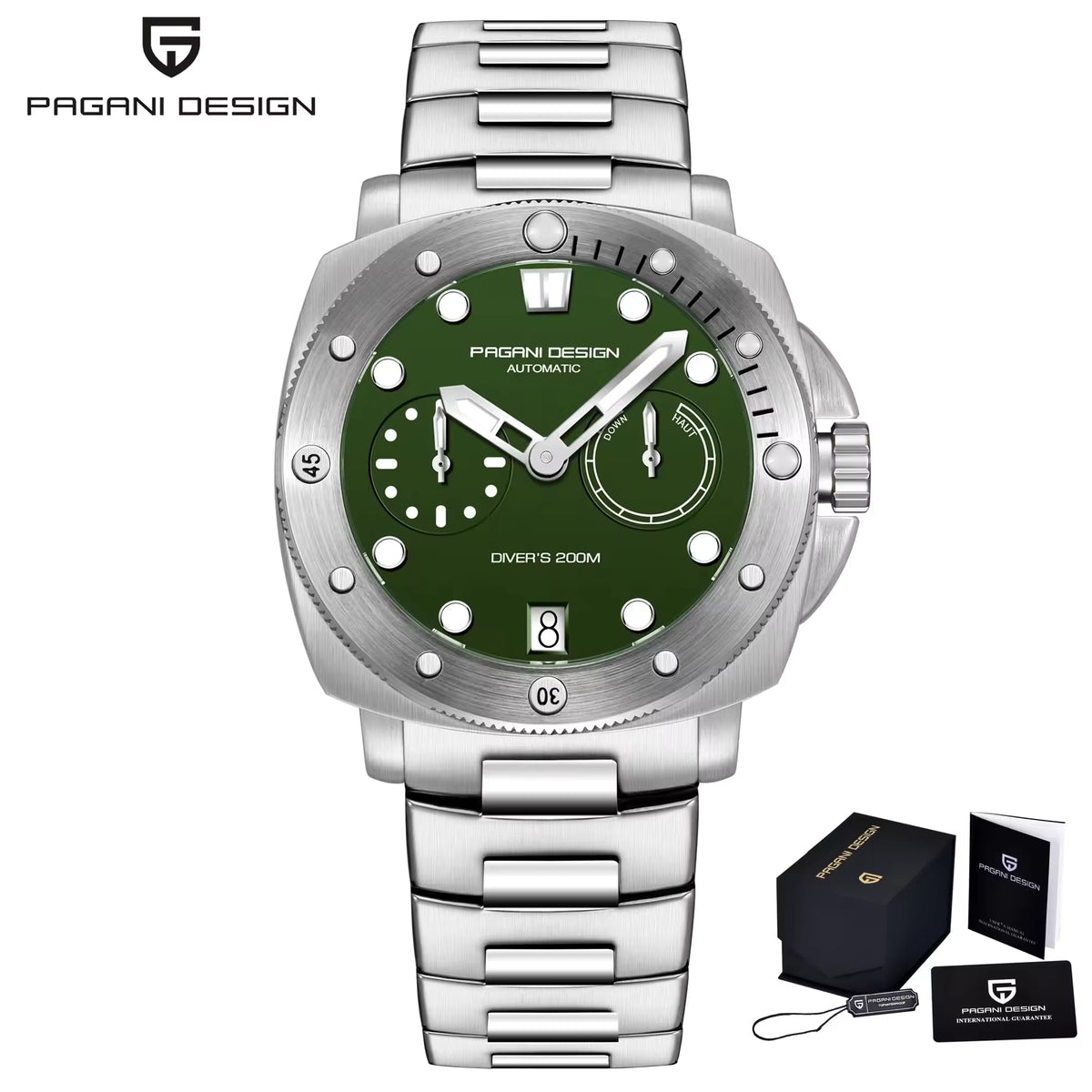 PAGANI DESIGN PD-1767 Automatic Mechanical Diver Watch – 200M | Sapphire Glass | 41mm