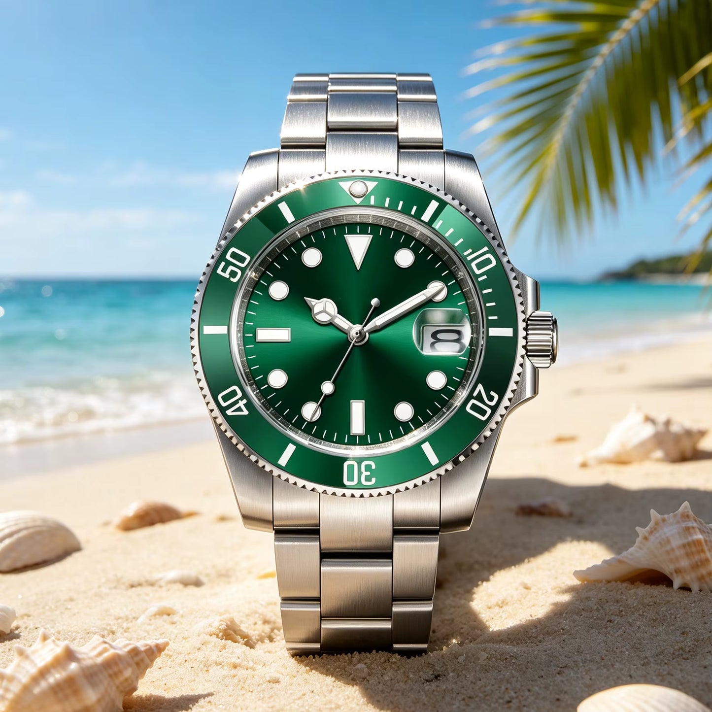 Corgute 40mm Sterile Submarine Diver Homage Watch – Swiss RONDA 515 Quartz | Sapphire Crystal | 100M Water Resistant
