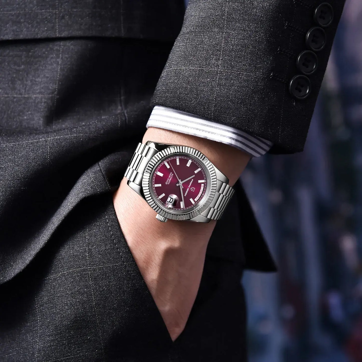 Pagani Design DD40 PD-1783 Men’s Automatic Premium Mechanical Watch |AR Sapphire Glass | Roman Numerals | Presidential |  NH36A