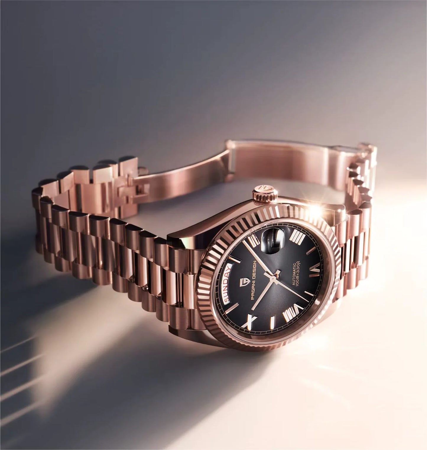 Pagani Design DD40 PD-1783 Men’s Automatic Premium Mechanical Watch |AR Sapphire Glass | Roman Numerals | Presidential |  NH36A