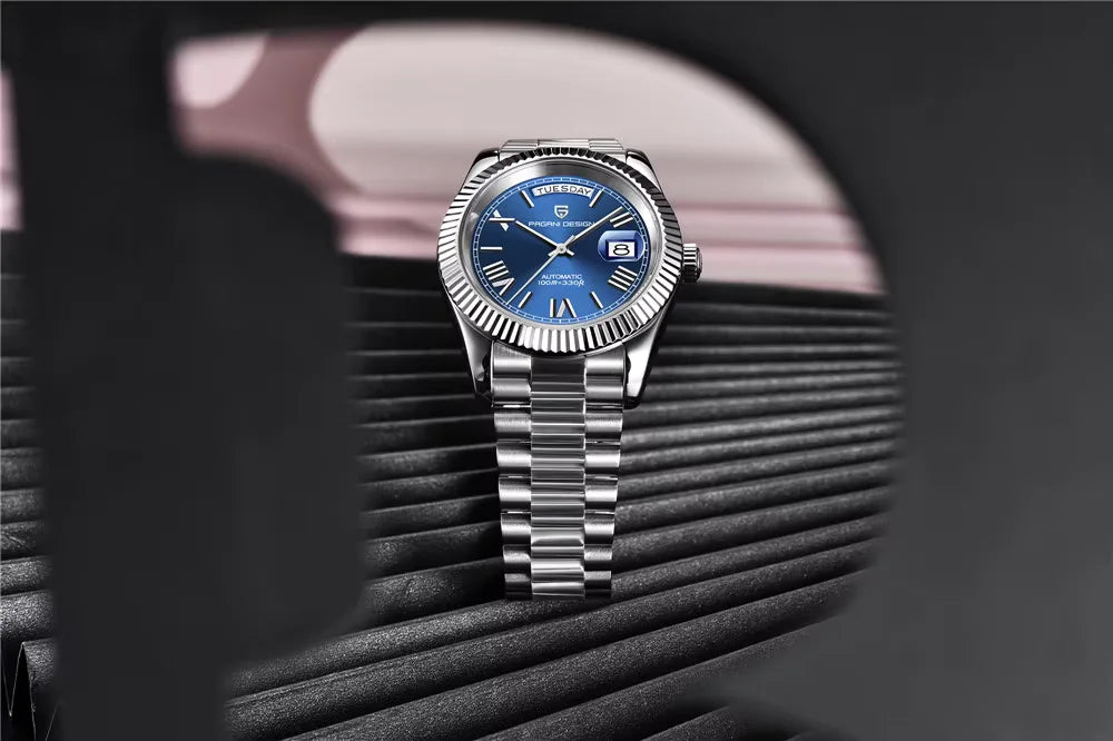 Pagani Design DD40 PD-1783 Men’s Automatic Premium Mechanical Watch |AR Sapphire Glass | Roman Numerals | Presidential |  NH36A
