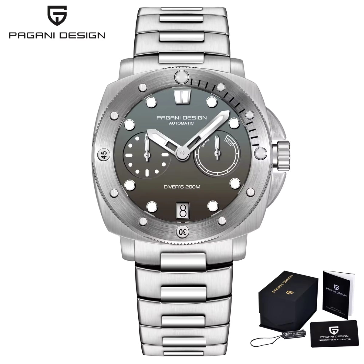 PAGANI DESIGN PD-1767 Automatic Mechanical Diver Watch – 200M | Sapphire Glass | 41mm