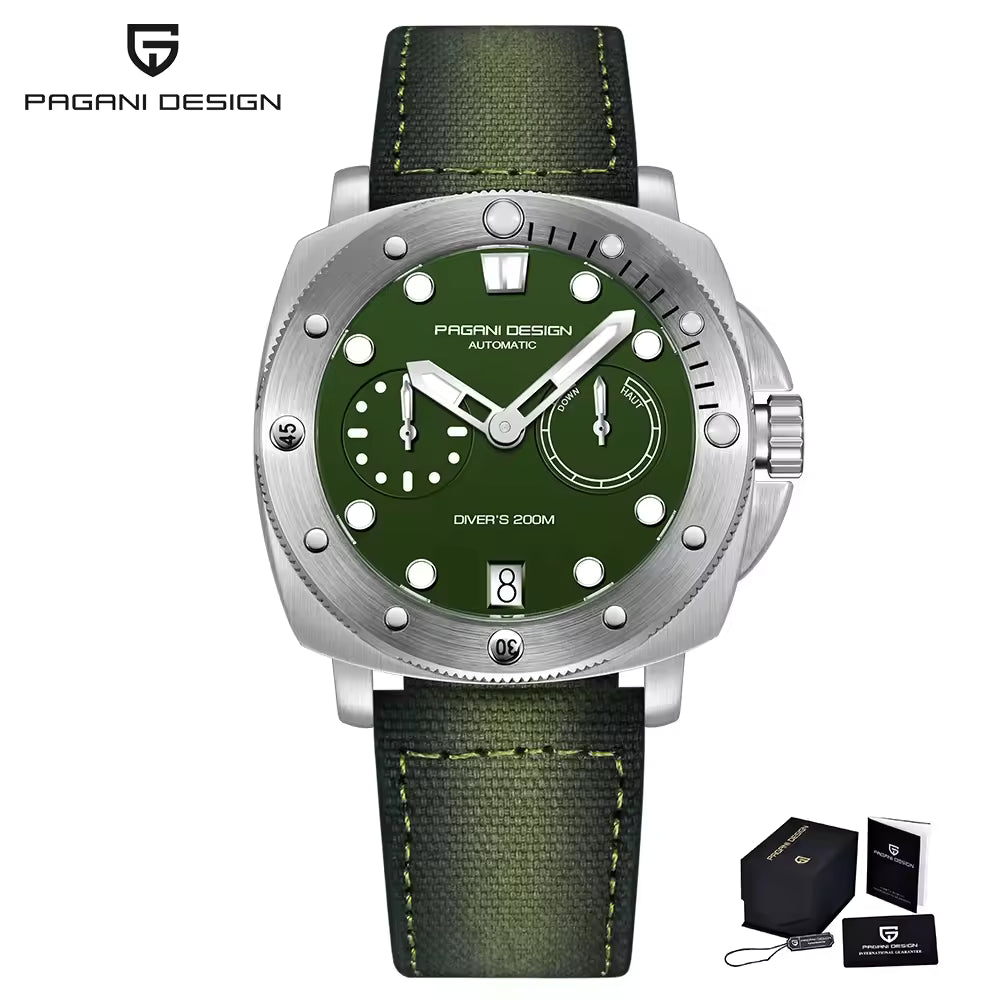 PAGANI DESIGN PD-1767 Automatic Mechanical Diver Watch – 200M | Sapphire Glass | 41mm