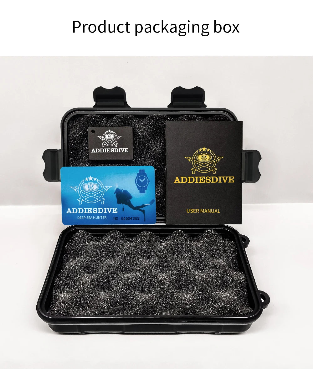 Addiesdive AD2118 packaging – affordable automatic watch in India"