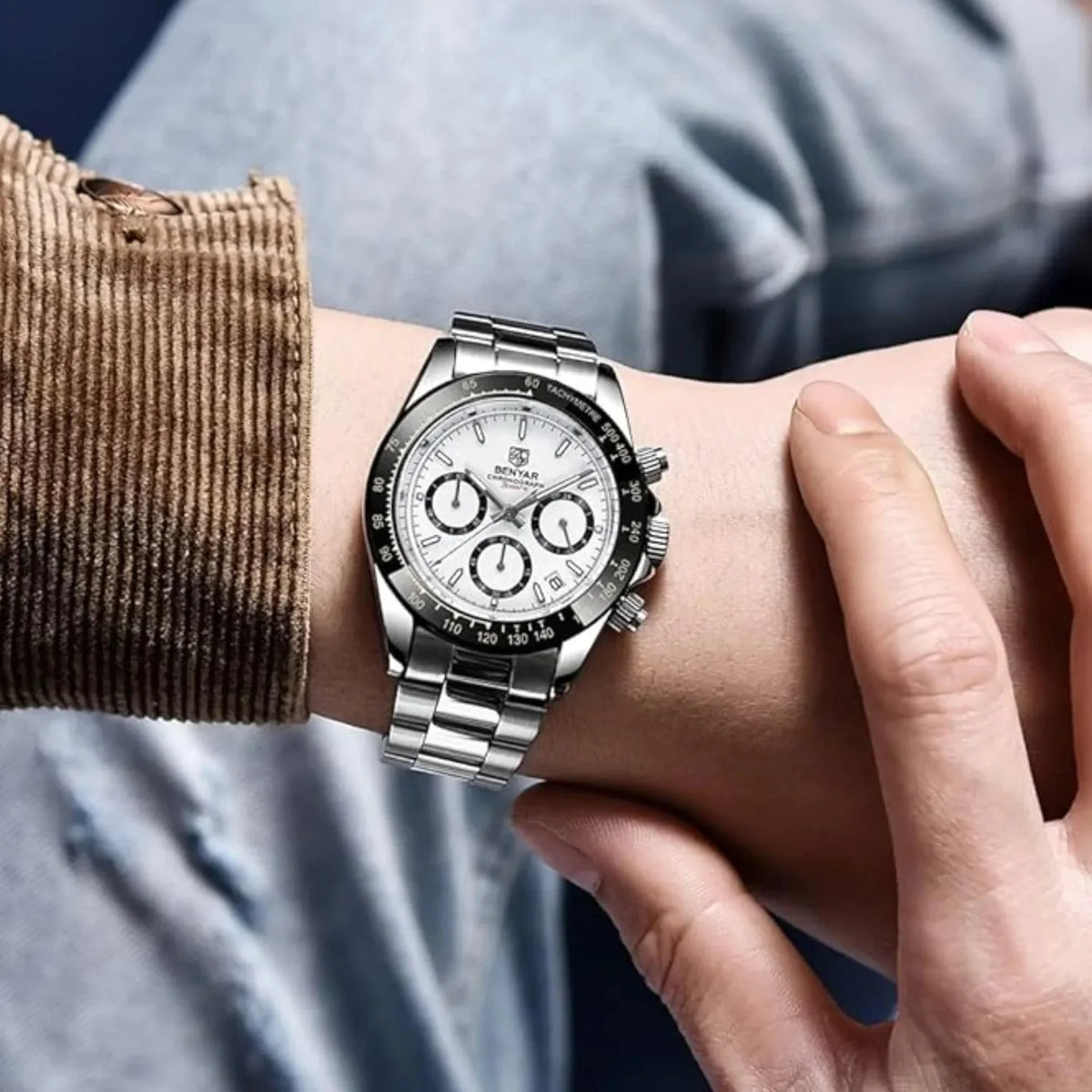 BENYAR 5169 Men's Chronograph Watch – Stylish, Durable, and Multifunctional Analog Timepiece