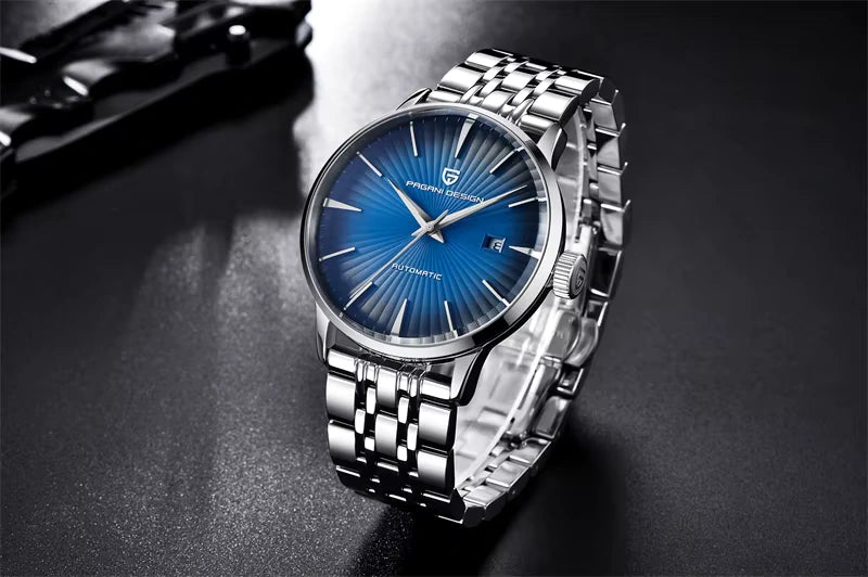 Pagani Design pd 2770  blue dial watch with sapphire crystal glass
