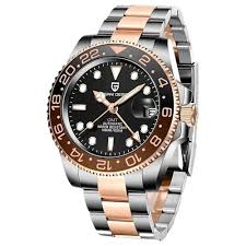 Pagani Design PD-1662 GMT Automatic Watch for Men – NH34 Movement, Batman,Pepsi,Sprite, Bruce wayne, Root beer, Sapphire Crystal, Stainless Steel Travel Watch India