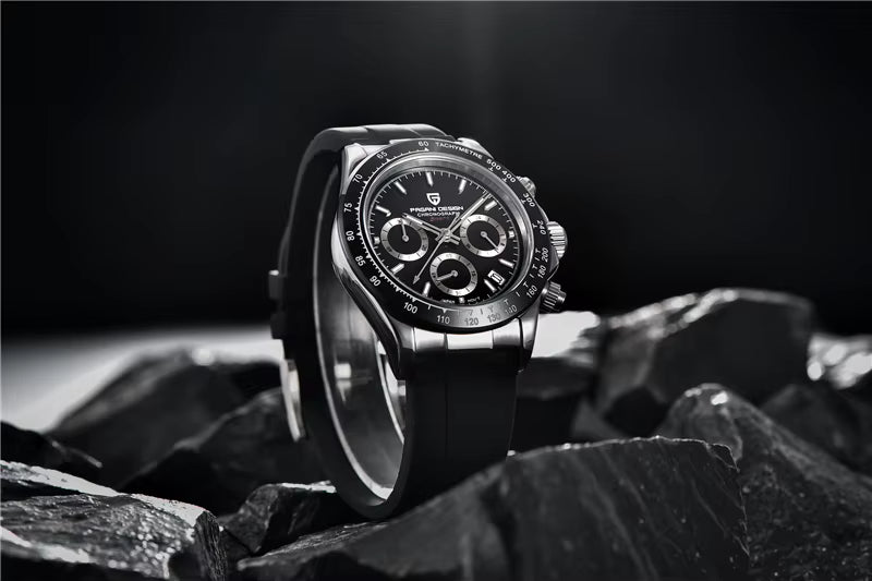 Pagani Design PD-1664 Black 316L Stainless Steel Case Side Profile