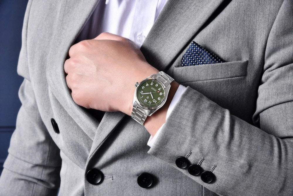 Pagani Design PD-1717 V2 Spirit Pilot 38MM NH35 Automatic Watch – Sapphire Crystal, 200M Waterproof Stainless Steel Men’s Watch