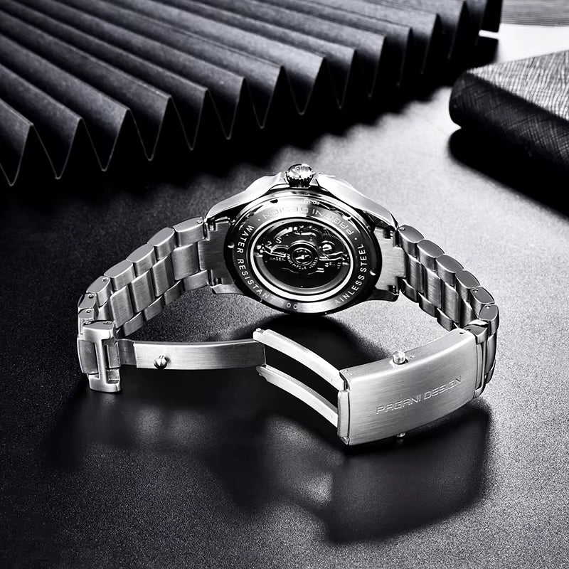 Pagani Design PD-1667 -007 Automatic Watch for Men NH35 Movement Sapphire Crystal 100M Waterproof Stainless Steel Dive Watch