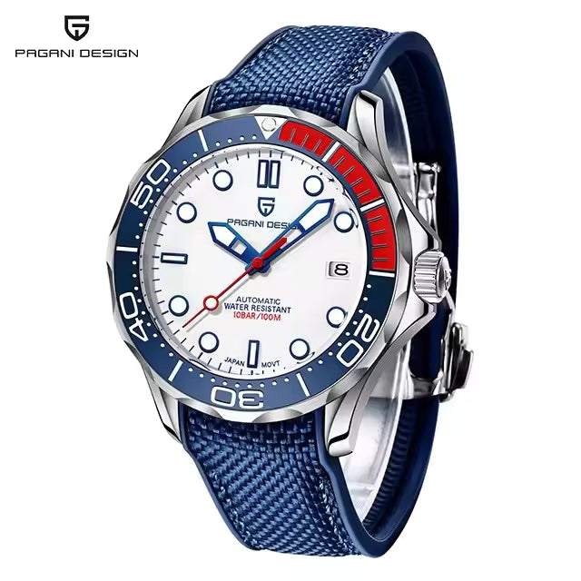 Pagani Design PD-1667 -007 Automatic Watch for Men NH35 Movement Sapphire Crystal 100M Waterproof Stainless Steel Dive Watch