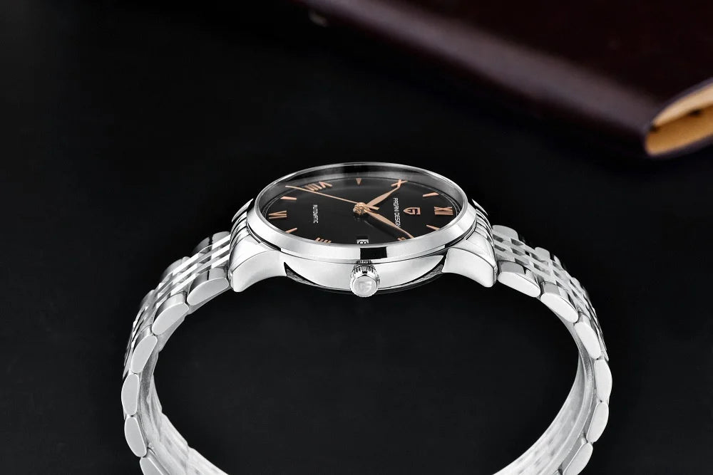 Pagani Design PD-1759 black dial stainless steel bracelet men watch
