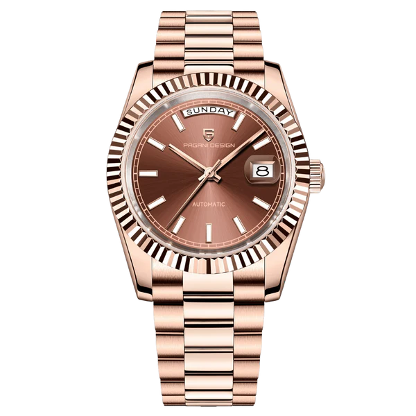 Pagani Design PD1783 full rose gold dial luxury Day-Date homage watch for men