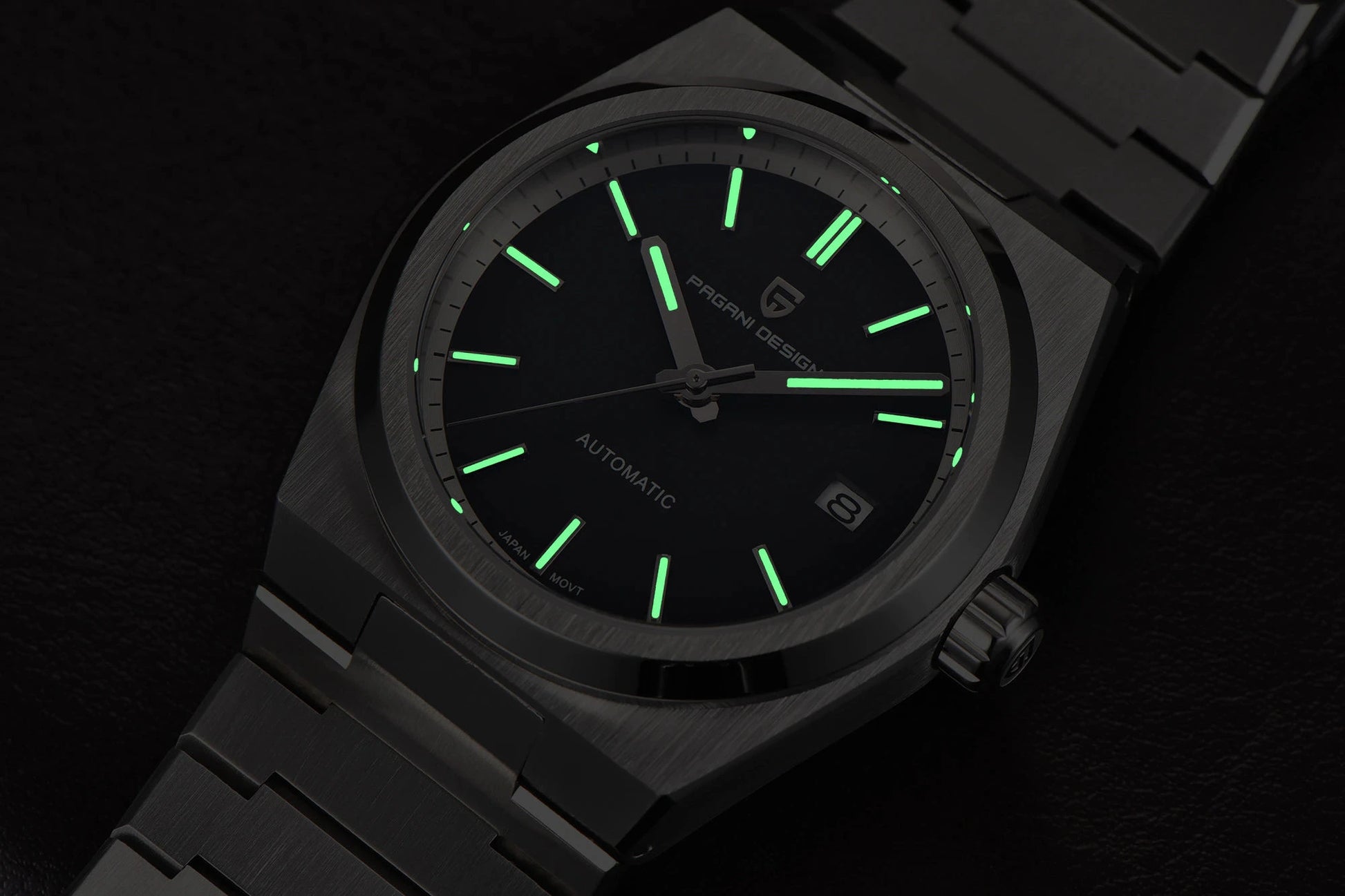 Pagani PD1753 luminous hands night visibility watch