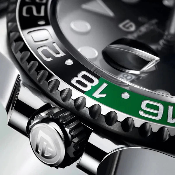 Pagani Design PD-1662 GMT Automatic Watch for Men – NH34 Movement, Batman,Pepsi,Sprite, Bruce wayne, Root beer, Sapphire Crystal, Stainless Steel Travel Watch India