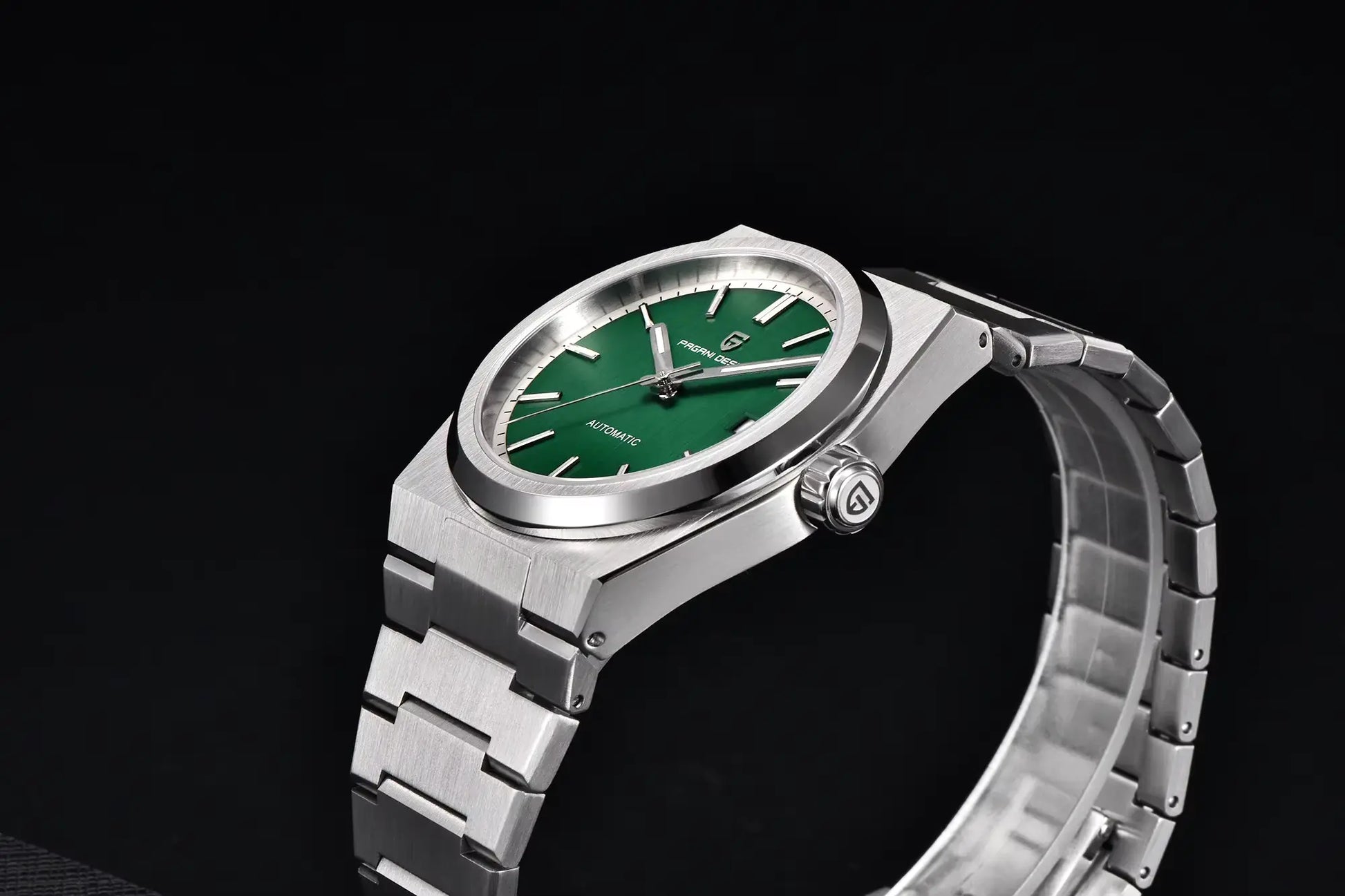 Pagani PD1753 green dial integrated bracelet 