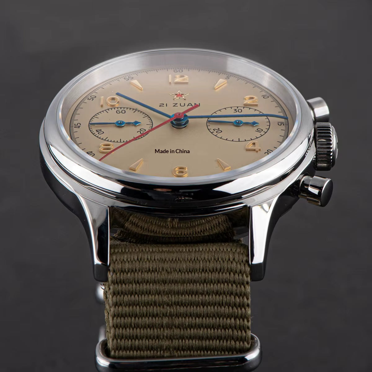 Seagull 1963 sapphire crystal vintage chronograph watch