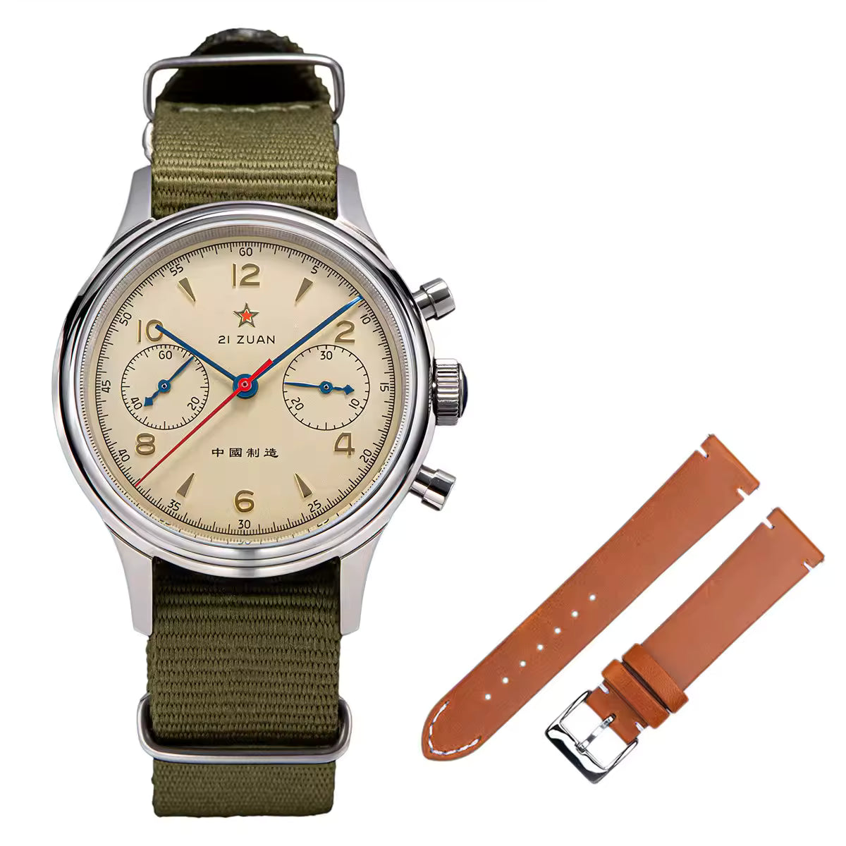 Seagull 1963 Mechanical Chronograph Watch – Vintage Pilot Watch with ST1901 Movement