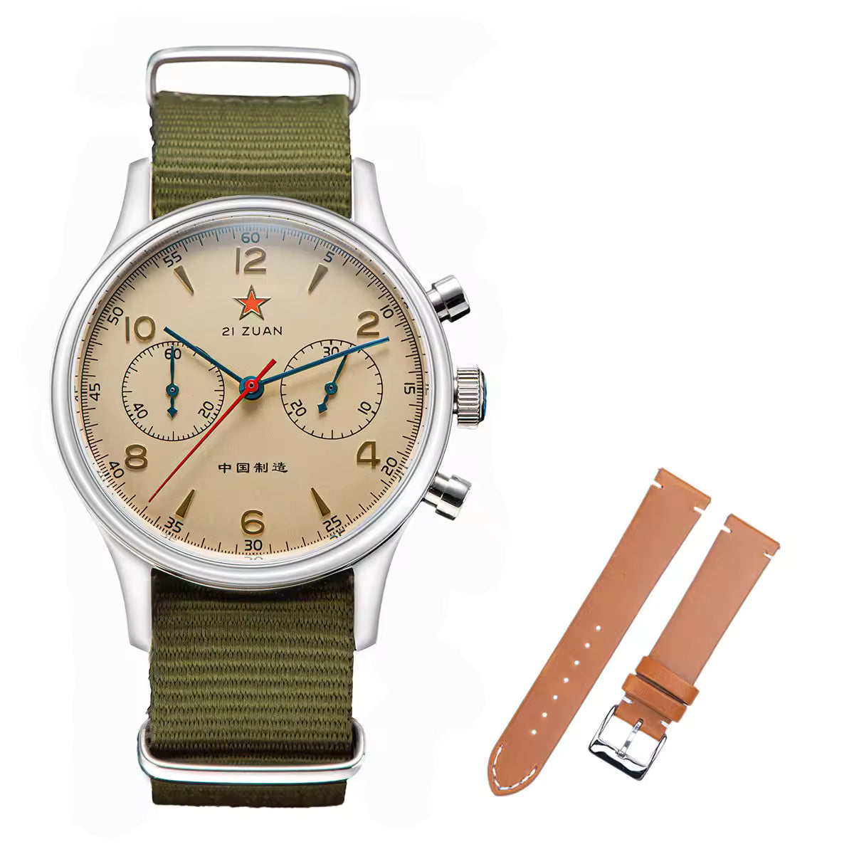 Seagull 1963 Mechanical Chronograph Watch – Vintage Pilot Watch with ST1901 Movement