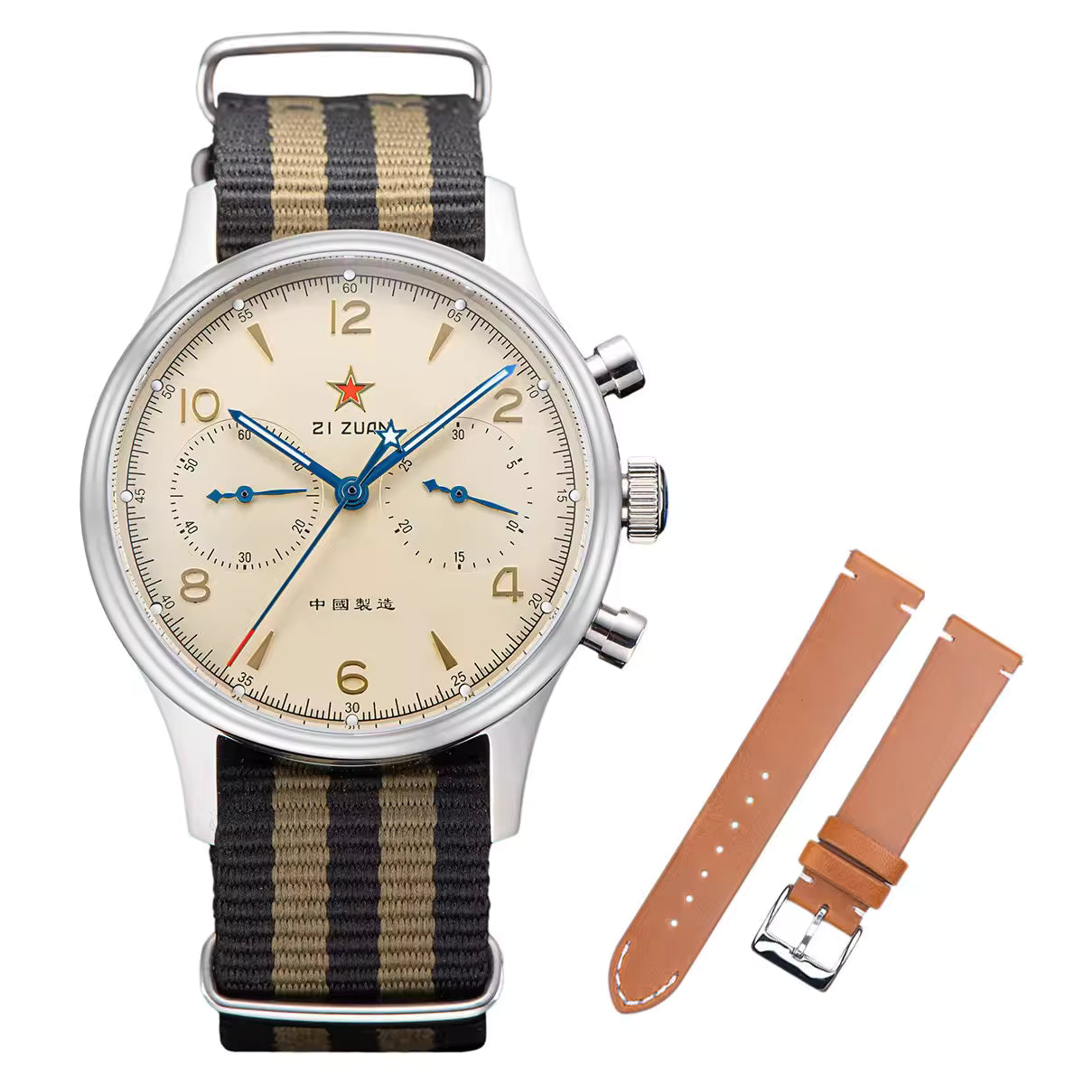 Seagull 1963 Mechanical Chronograph Watch – Vintage Pilot Watch with ST1901 Movement